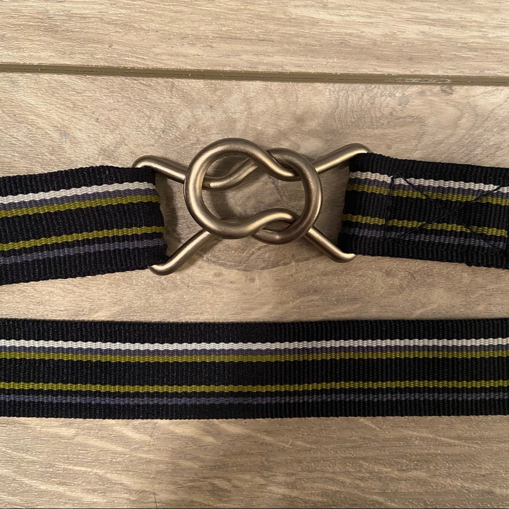 Striped Fabric Belt*